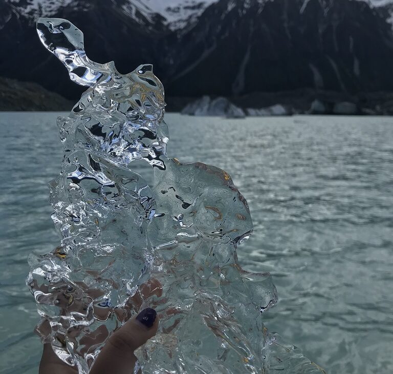 Piece of ice from Tasman Glacial Lake