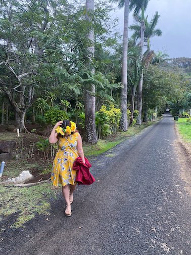 Street leading up to Muri Retreat, Rarotonga